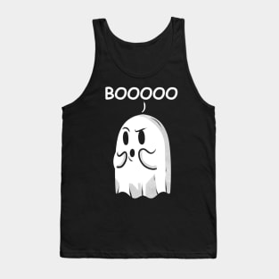 Boo Booooo Says The Ghost On Halloween Tank Top